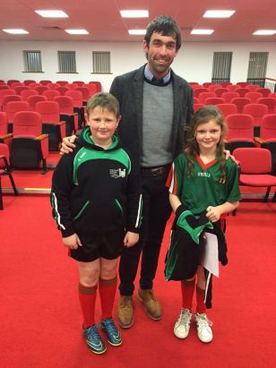 Cara and Oran attend launch of new Cumann na mBunscol Website Launch 