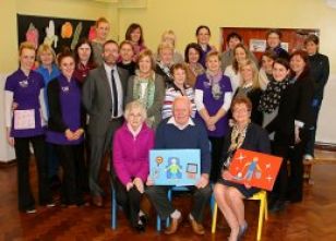 Staff celebrate Colm and Sylvia's recent retirement
