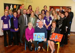 Staff celebrate Colm and Sylvia's recent retirement